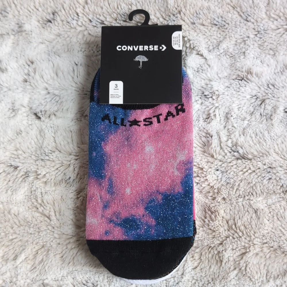 Converse Kid's Metallic No-Show Socks